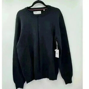 NWT Five Four Los Angeles Pascal Men's Black Pullover Crew Neck Sweater‎ Large